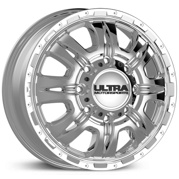 16x6 Ultra Wheels 049C Predator Dually (Front) Chrome HPO