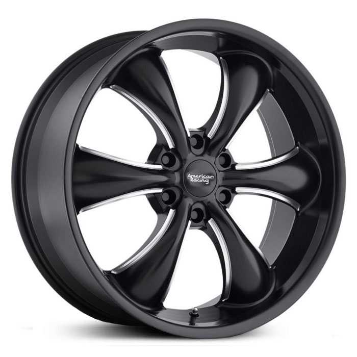 20x8.5 American Racing AR914 Satin Black Milled MID Wheels and Rims