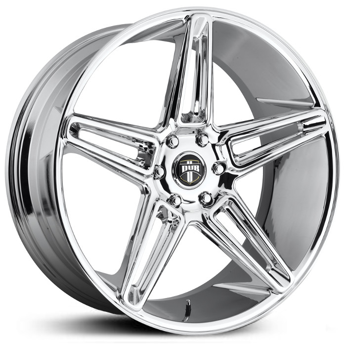 22x9.5 Dub S202 LIT Chrome MID