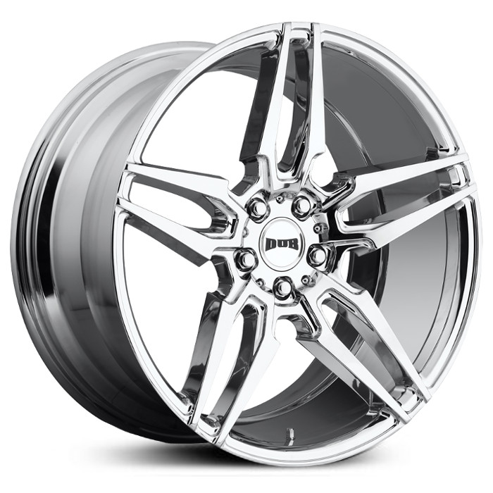 20x10 Dub S210 Attack 5 Chrome HPO