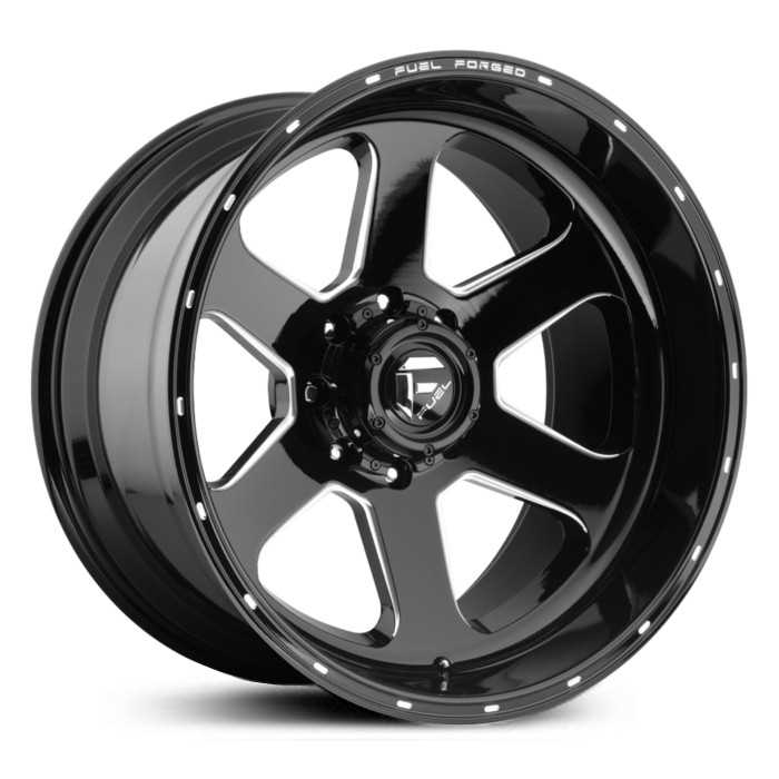 22x12 Fuel Forged Concave FFC27 Black Milled REV