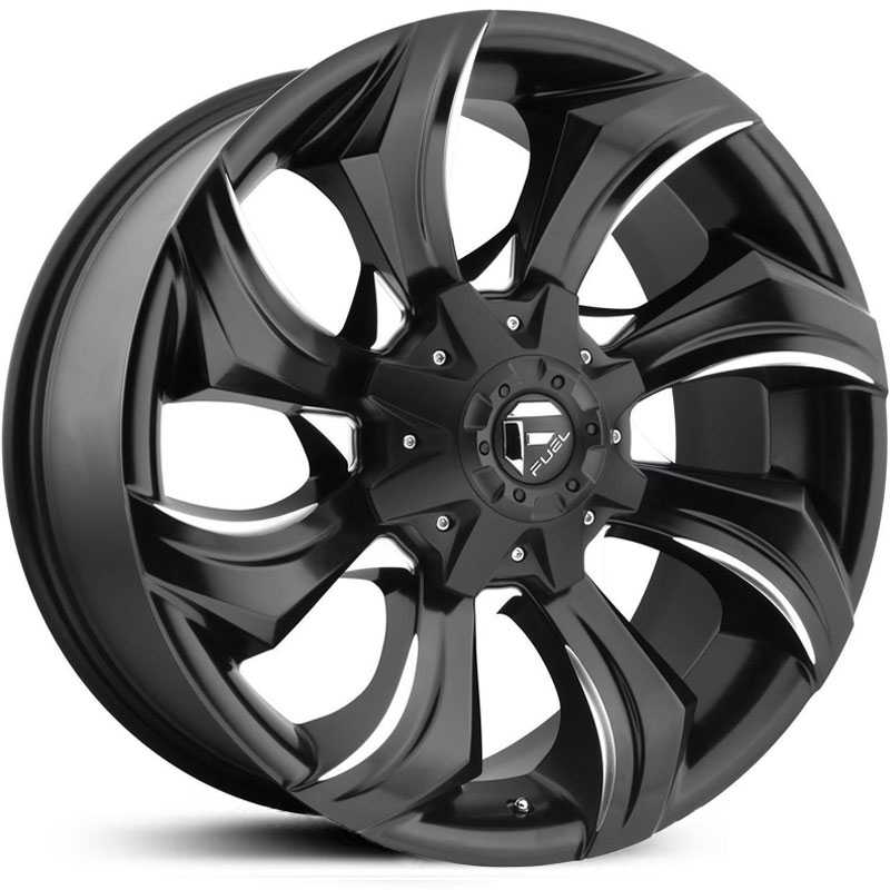 Fuel D571 Strykr Gloss Black & Milled