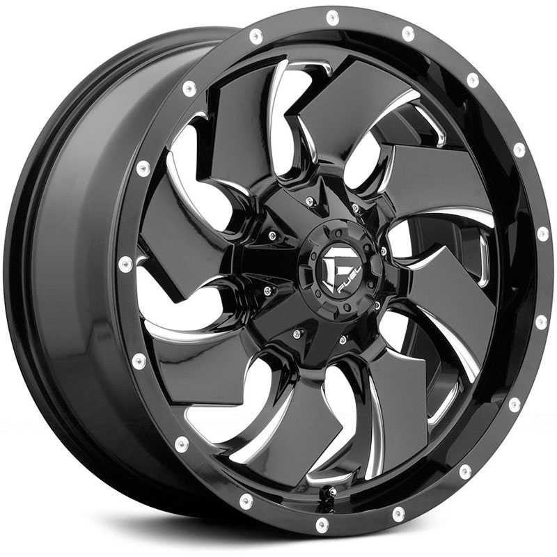 Fuel D574 Cleaver  Wheels Gloss Black Milled