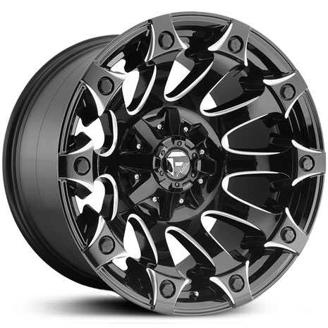 18x9 Fuel Offroad D578 Battle Axe Gloss Black & Milled MID