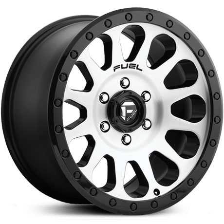 17x8.5 Fuel Offroad D580 Vector Gloss Black Machined Face REV