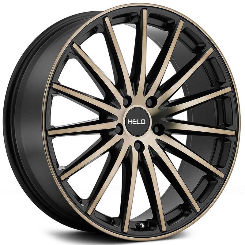 18x8 Helo HE894 Satin Black w/ Machined Face & Tinted Clear HPO