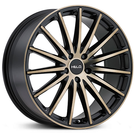 20x8.5 Helo HE894 Satin Black w/ Machined Face & Tinted Clear HPO