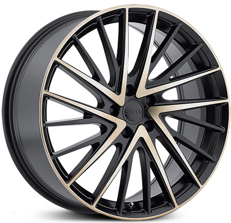 20x9 KMC KM697 Newton Satin Black w/ Machined Face & Tinted Clear HPO