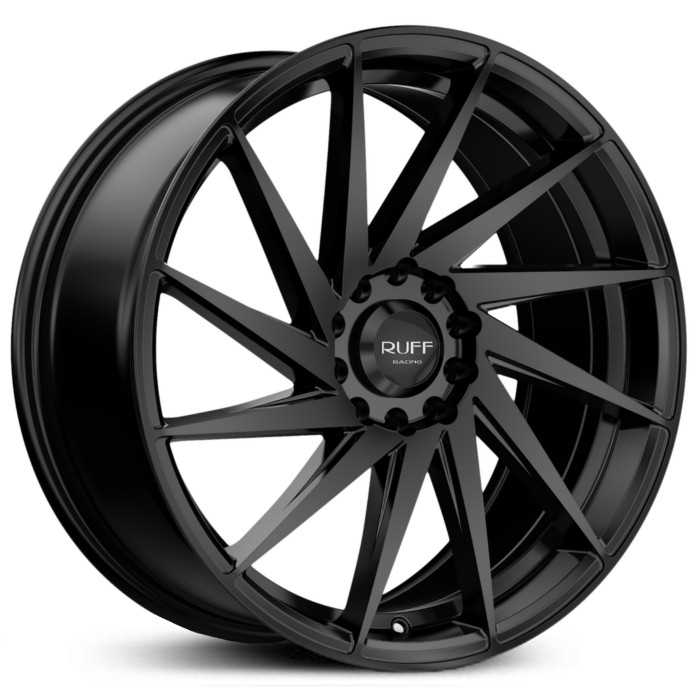 18x8 Ruff Racing R363 Satin Black HPO