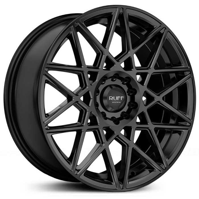 18x8 Ruff Racing R365 Satin Black HPO