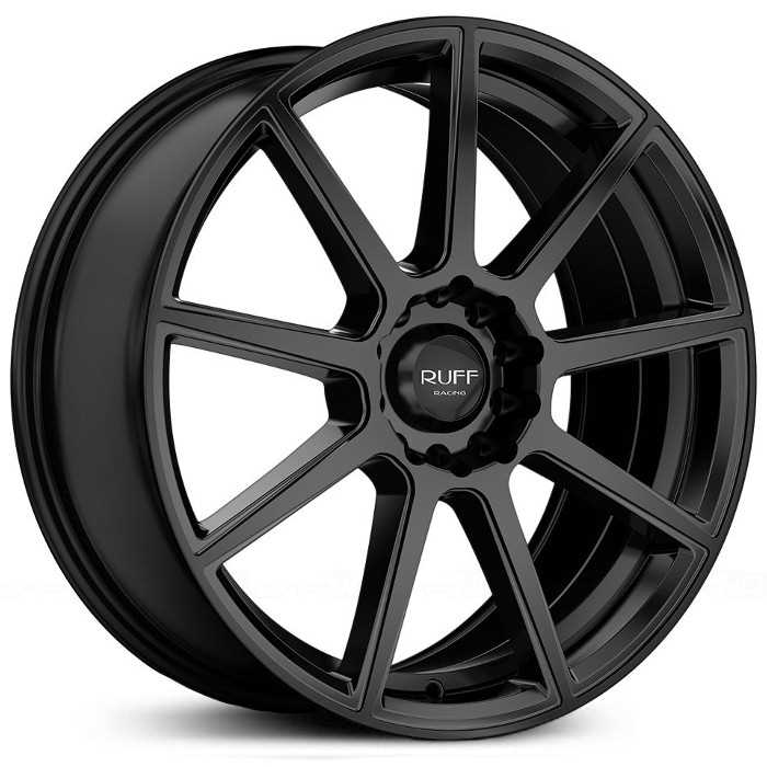 18x8 Ruff Racing R366 Satin Black HPO