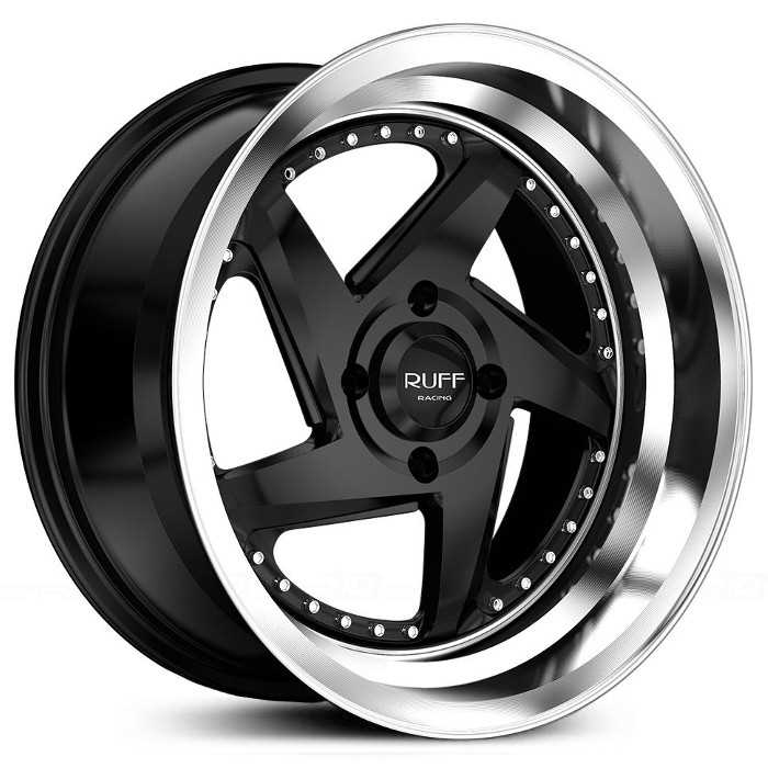 Ruff Racing R368 Black w/ Machined Lip