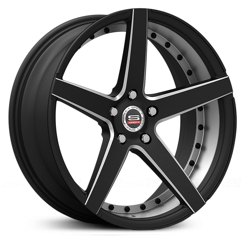 19x8.5 Spec-1 Monotec SPM-76 Matte Black Machined HPO