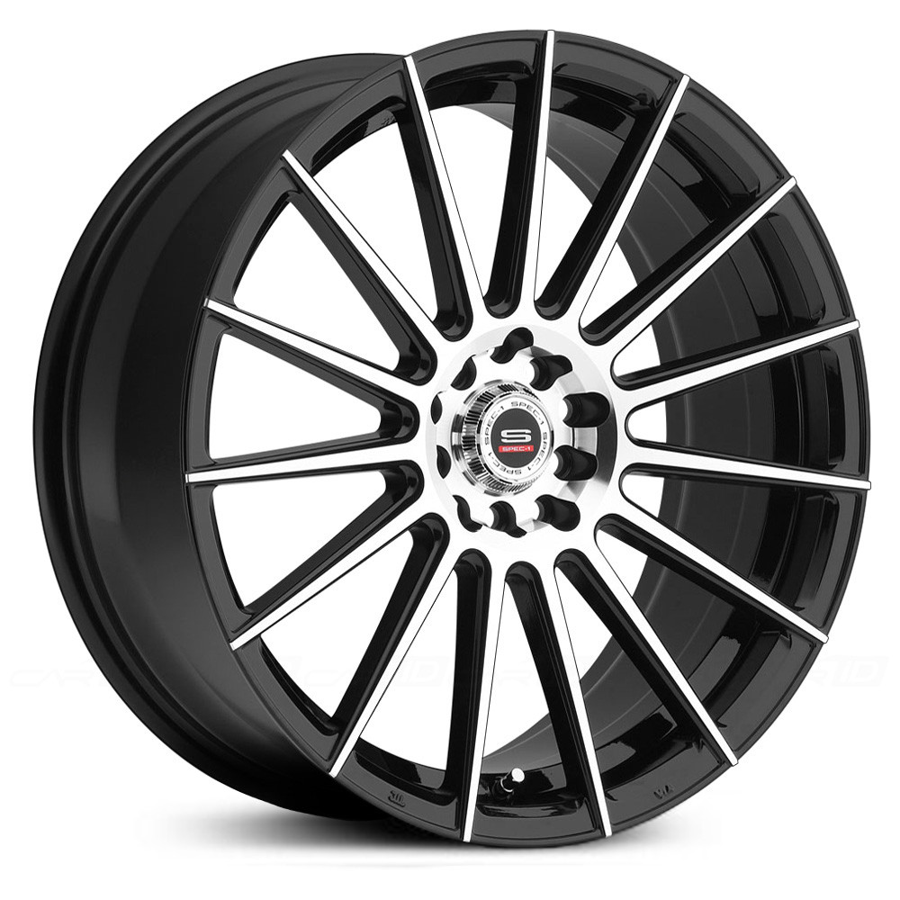 18x8 Spec-1 SP-27 Gloss Black Machined HPO