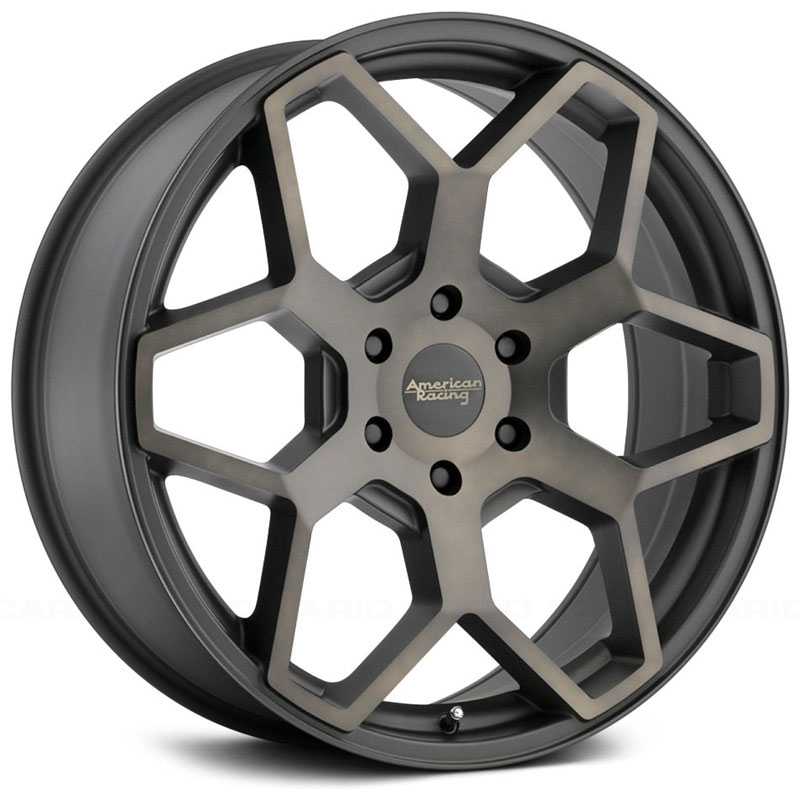 American Racing AR916 Satin Black Machined w/ Tinted Clear