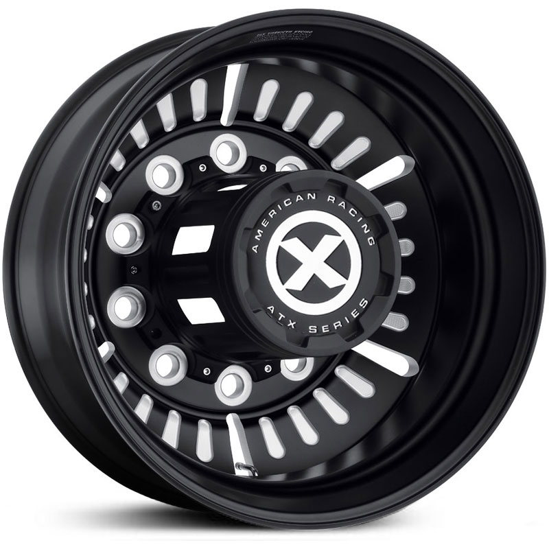 ATX Semi OTR AO403 Roulette - Semi 18 Wheeler Satin Black Milled - Inner Rear