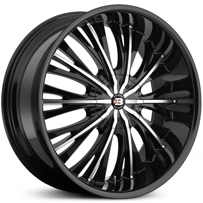 24x10 Big Bang BB3 Gloss Black Machined MID