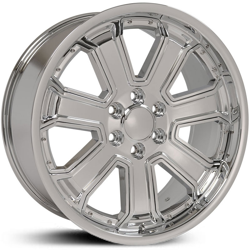 Chevy Silverado 1500 (CV93) Deep Dish Chrome w/ Chrome Inserts