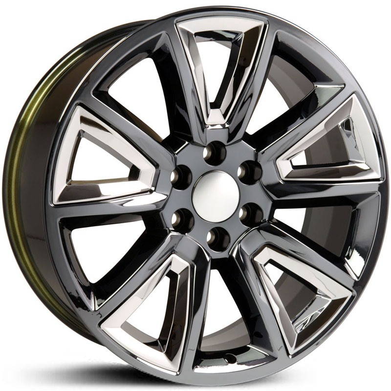 Chevy Tahoe Style (CV73) PVD Black Chrome w/ Chrome Inserts