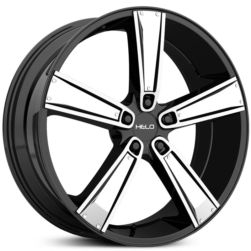 Helo HE899 Satin Black Machined w/ Black & Chrome Inserts