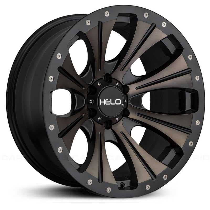 Helo HE901  Wheels Satin Black With Dark Tint Clear Coat