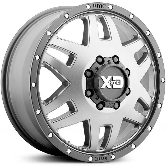 20x8.25 XD Series XD130 Machete Dually Matte Gray (Front) HPO
