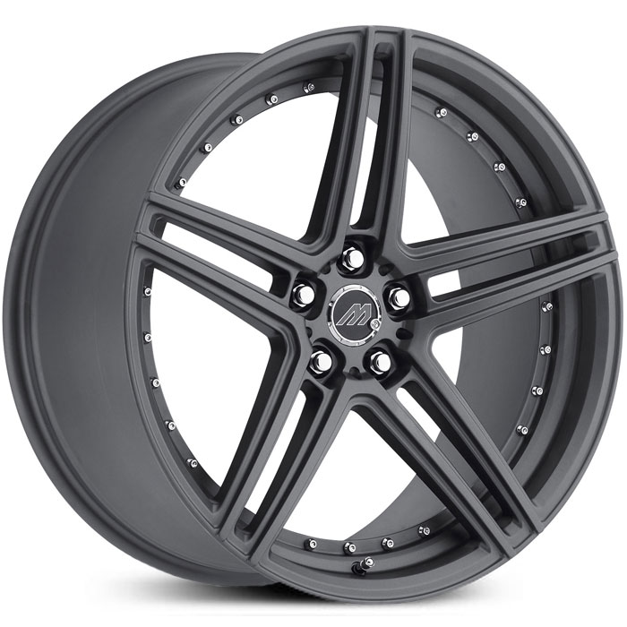 22x9 Mach Track Series MT2 Gunmetal Gray MID