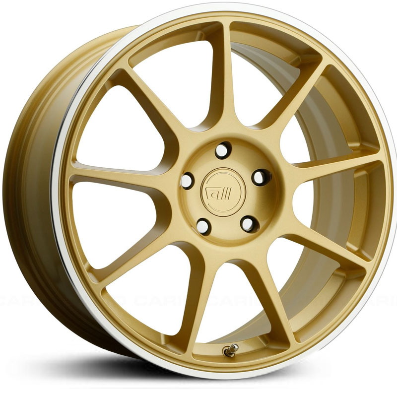 18x9 Motegi MR138 Gold w/ Machined Lip HPO