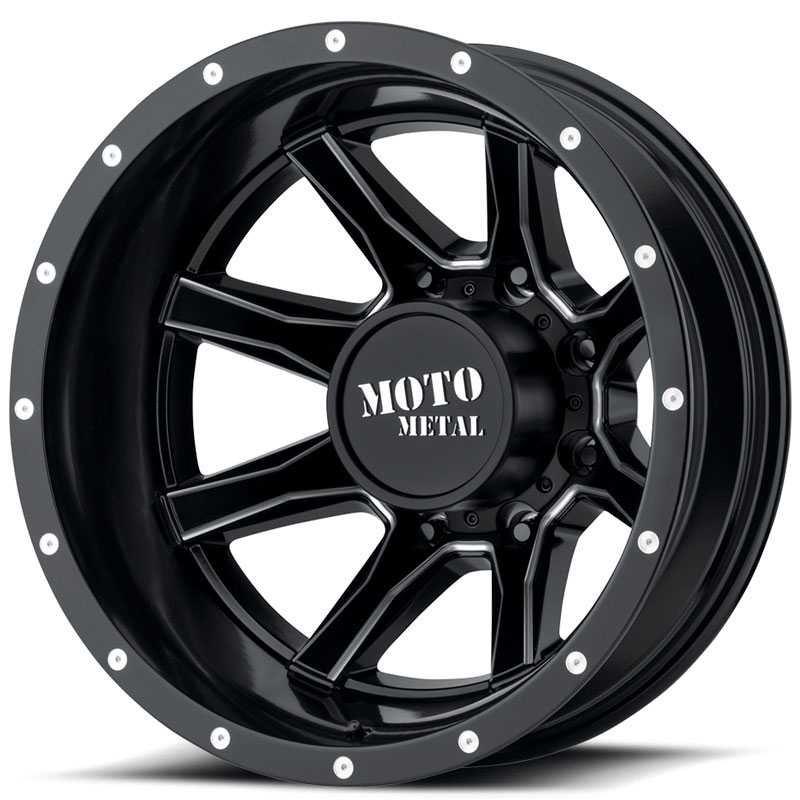 Moto Metal MO995  Wheels Satin Black Milled Dually Rear