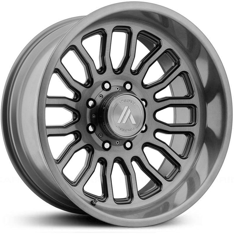22x12 Asanti Off Road AB815 Titanium Brushed REV