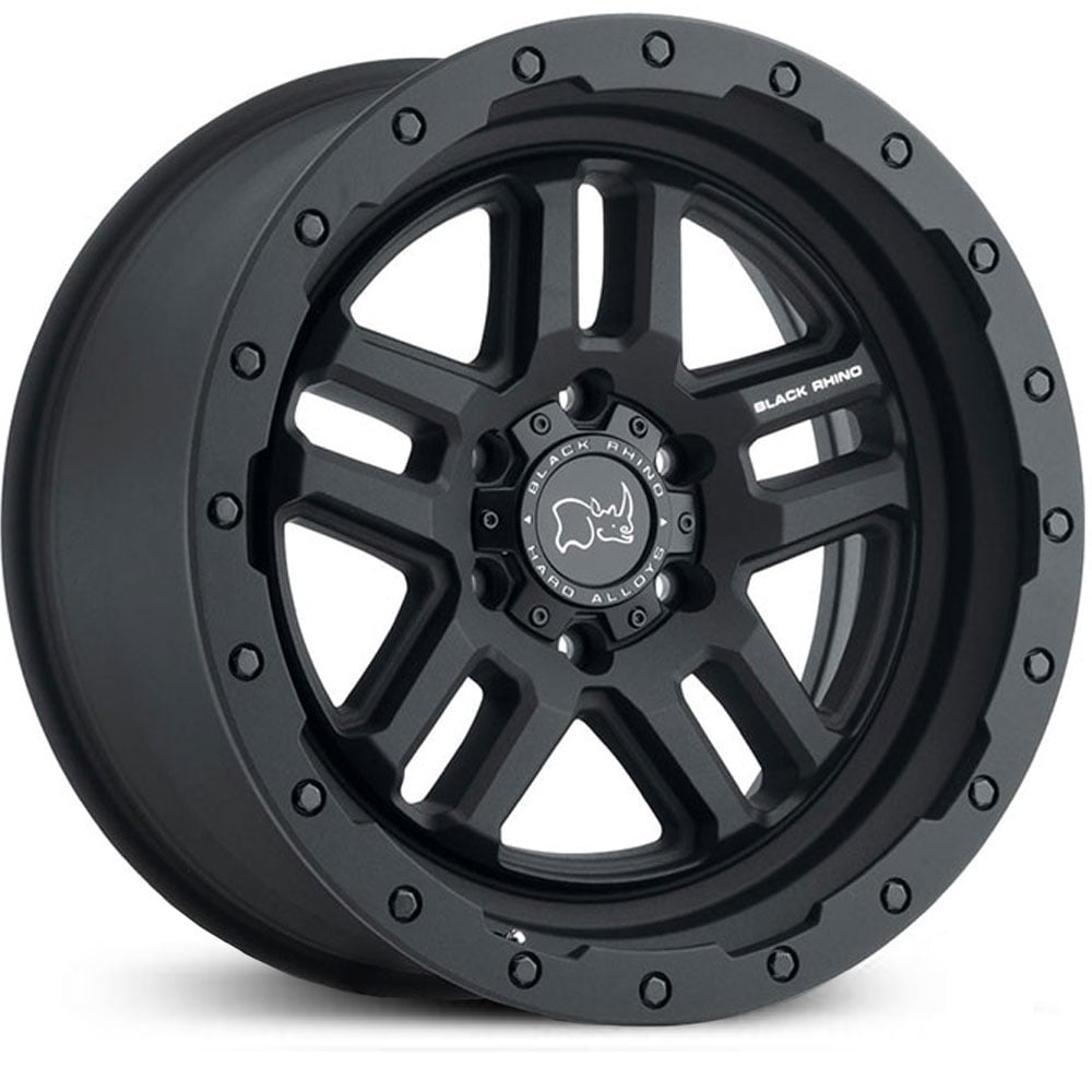 17x9.5 Black Rhino Barstow Textured Matte Black RWD