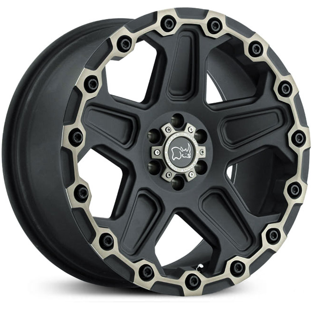 Black Rhino Cog Matte Black Machine Face Dark Tint