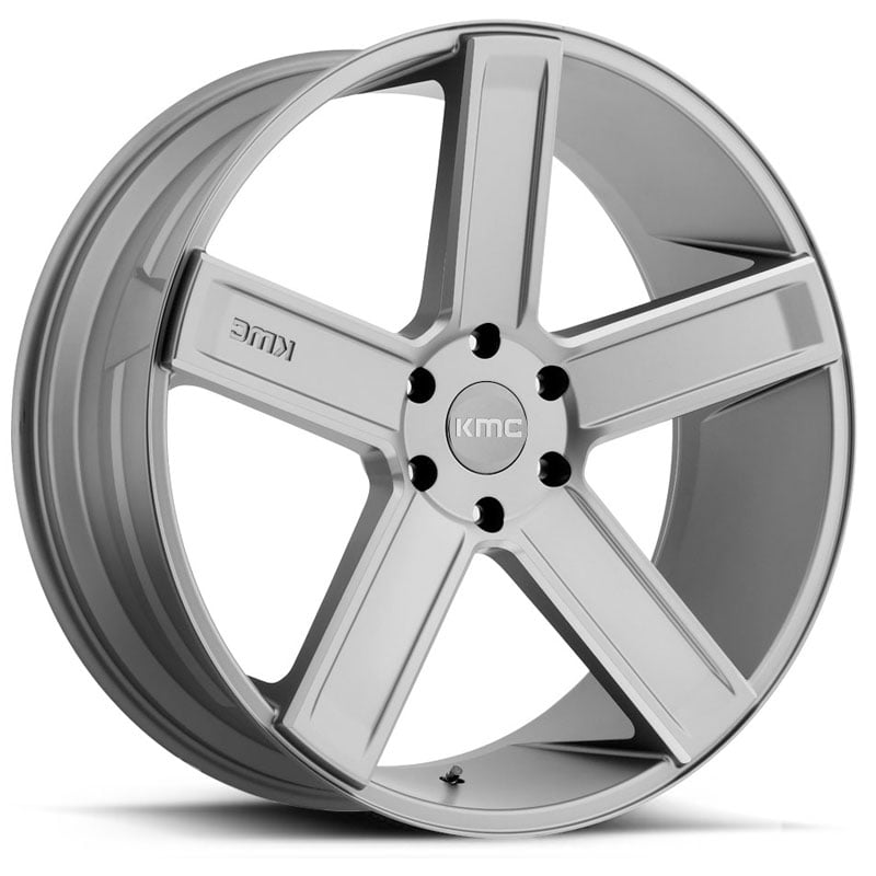 24x9.5 KMC 702 Duece Satin Grey Milled MID