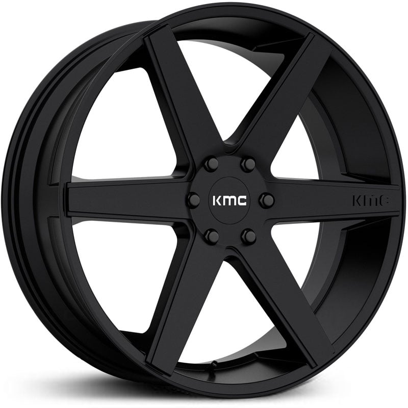 22x9 KMC 704 District Truck Satin Black MID