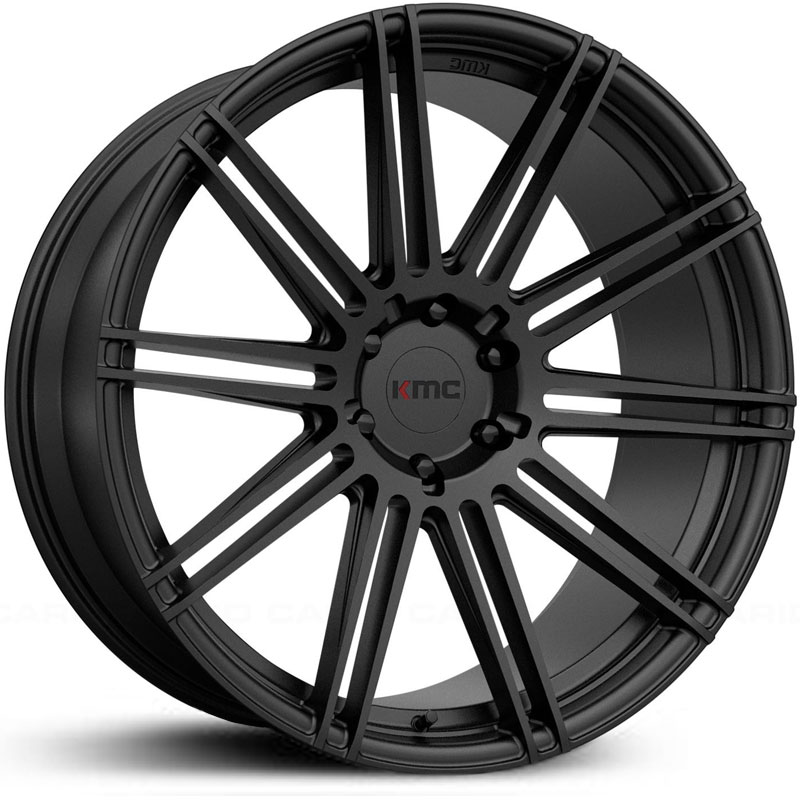 20x9 KMC 707 Channel Satin Black MID