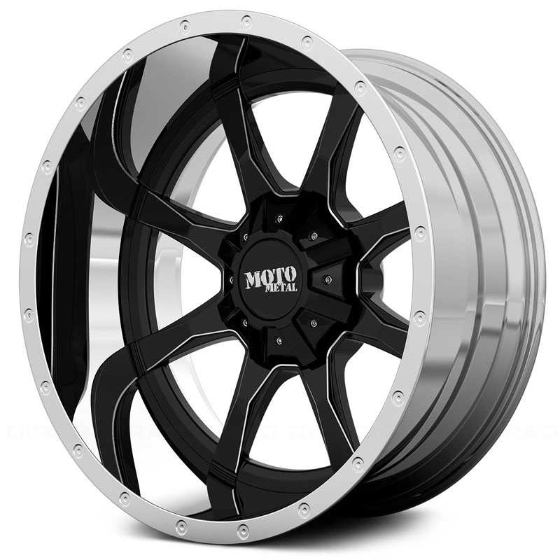 15x8 Moto Metal 950 Chrome REV Wheels and Rims