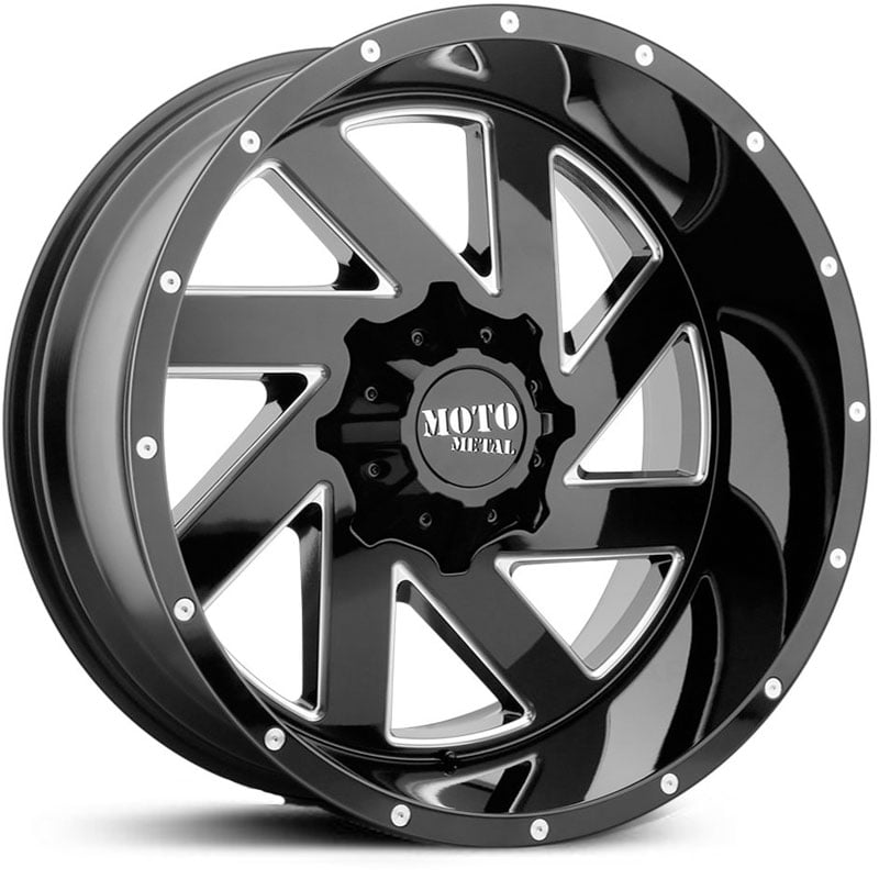 Moto Metal MO988 Melee Gloss Black Milled