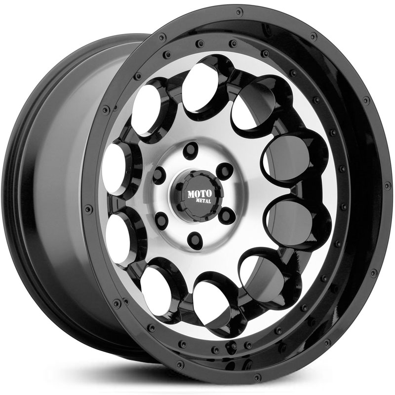 Moto Metal MO990 Rotary Gloss Black Machined