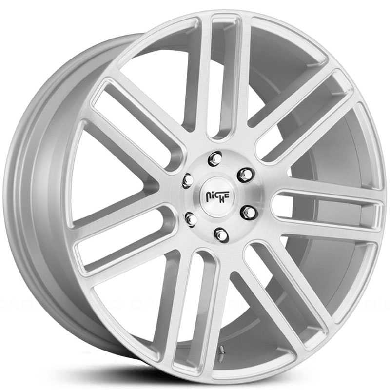 24x10 Niche M099 Elan Gloss Silver w/ Brushed Face MID