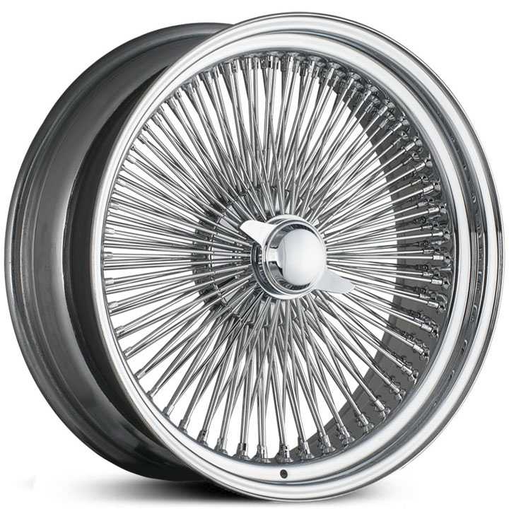 Player Wire  Wheels 100 Spoke Chrome Two-Wing Cap