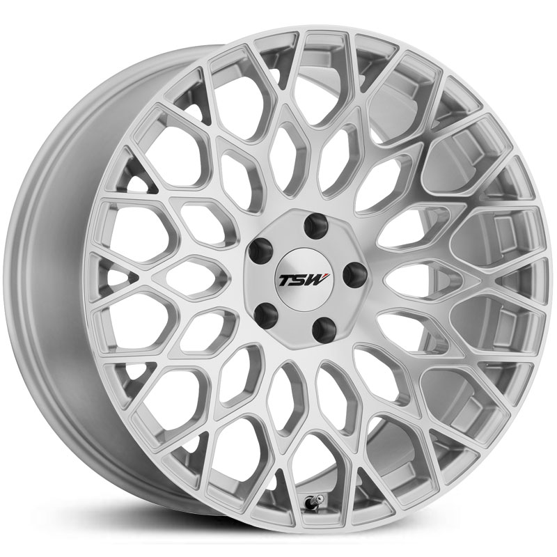 22x9.5 TSW Oslo Silver w/ Mirror Cut Face MID