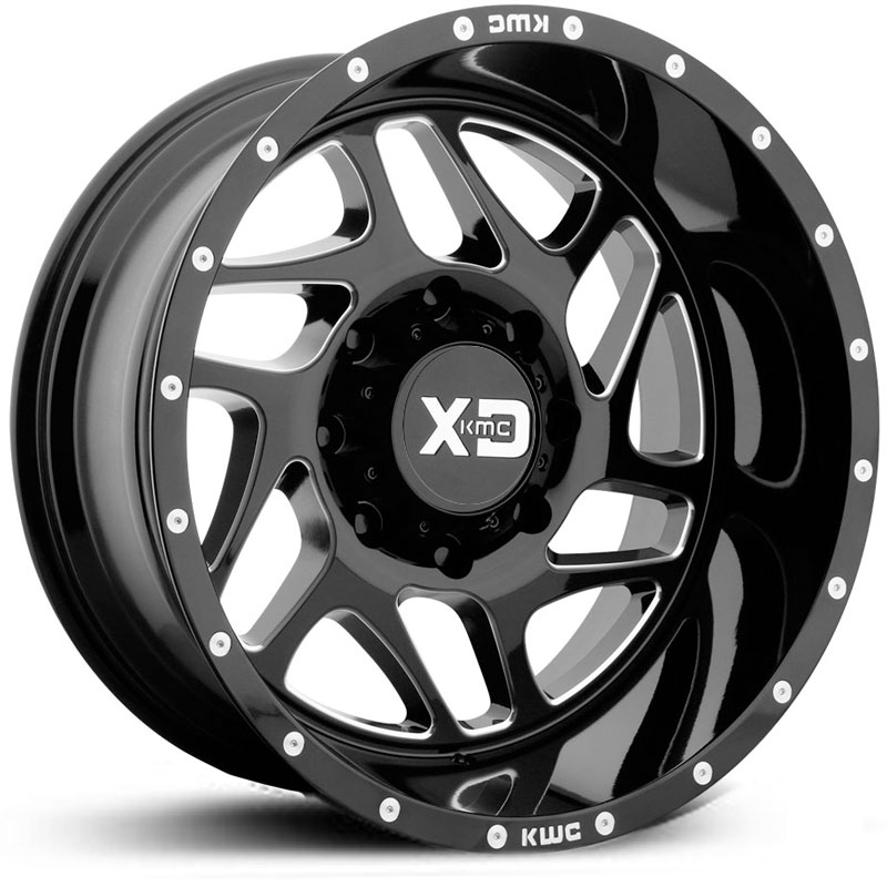 20x9 XD Series XD836 Fury Gloss Black Milled RWD