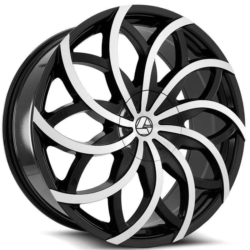 Azara Wheels AZ504  Wheels Gloss Black Machined