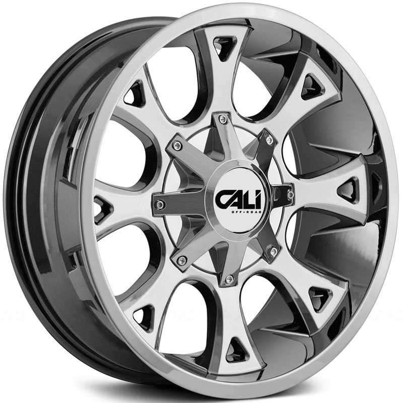 20x9 Cali OffRoad Anarchy 9103 Chrome RWD Wheels and Rims