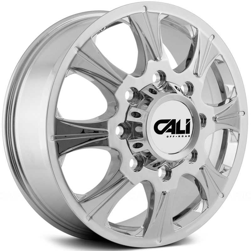 22x8.25 Cali Off-Road Brutal 9105 Dually Front Chrome HPO