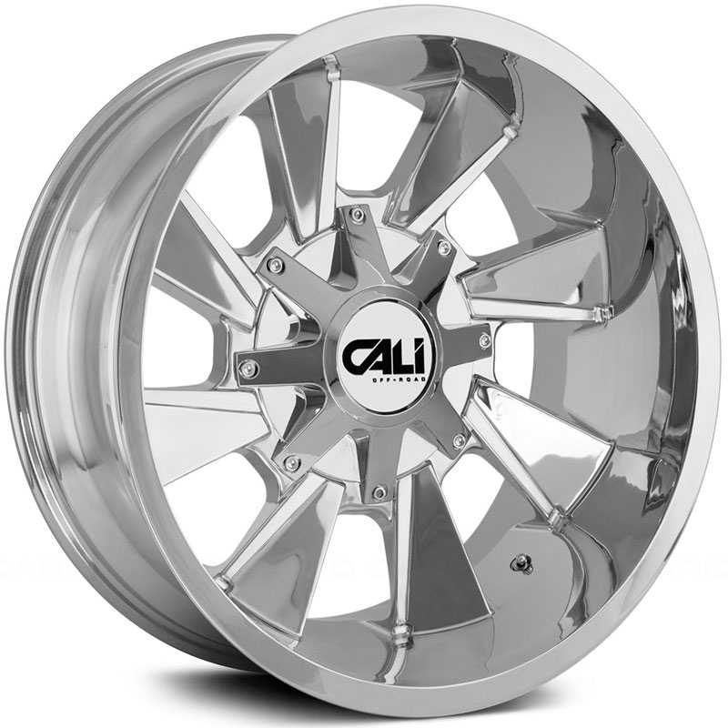 20x9 Cali Off-Road Distorted 9106 Chrome MID