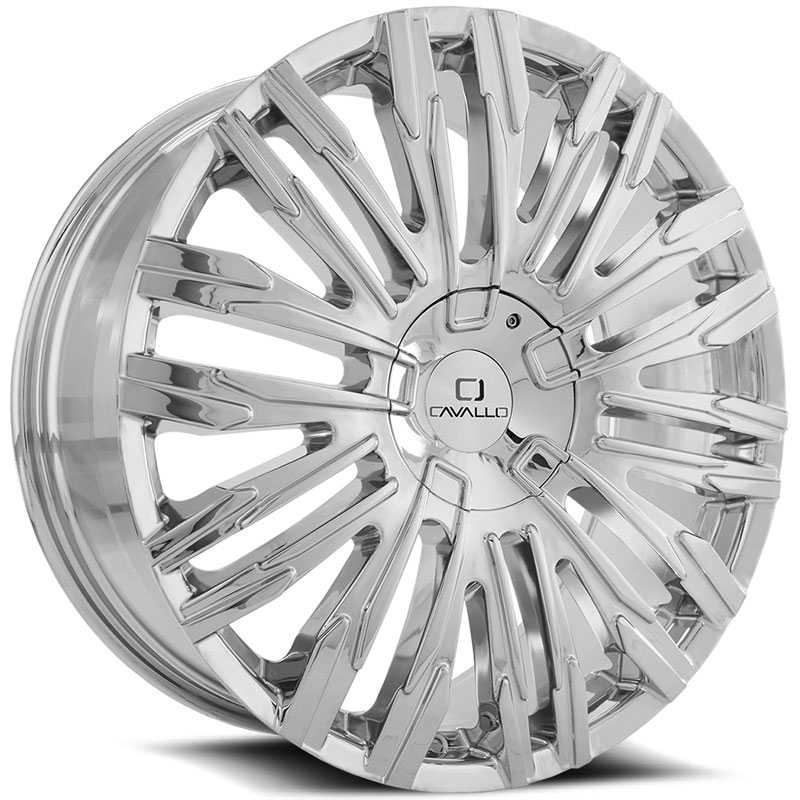 22x9.5 Cavallo CLV-28 Chrome RWD