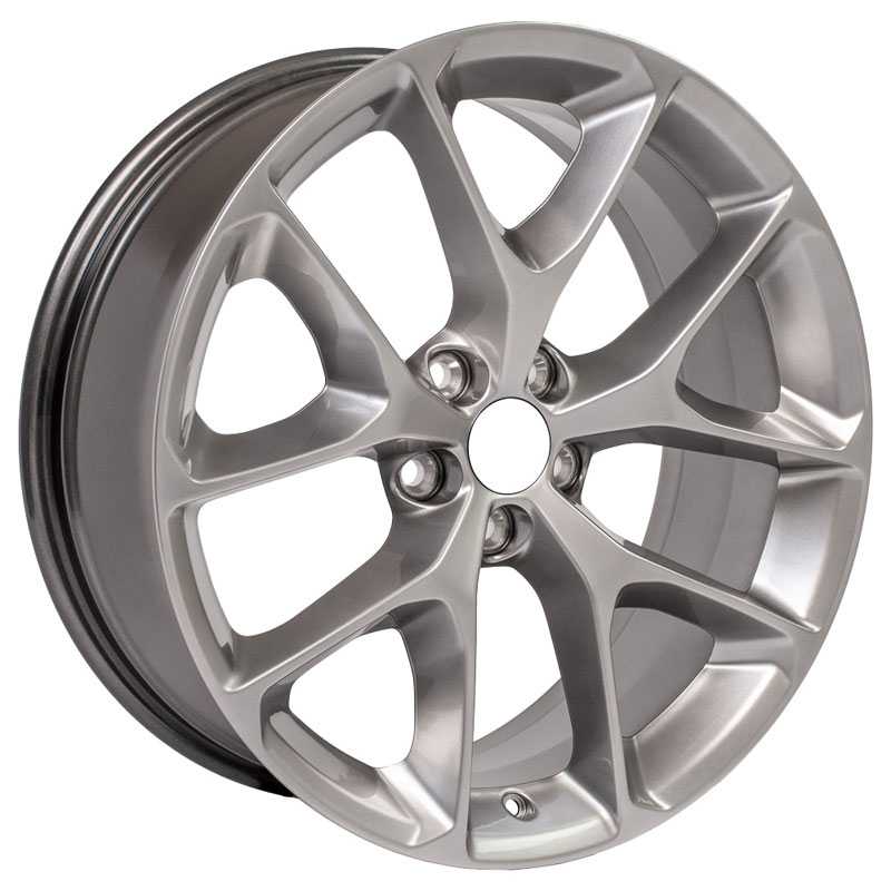 20x8 Dodge Charger Challenger DG17 Replica Hyper Silver MID - 9509784