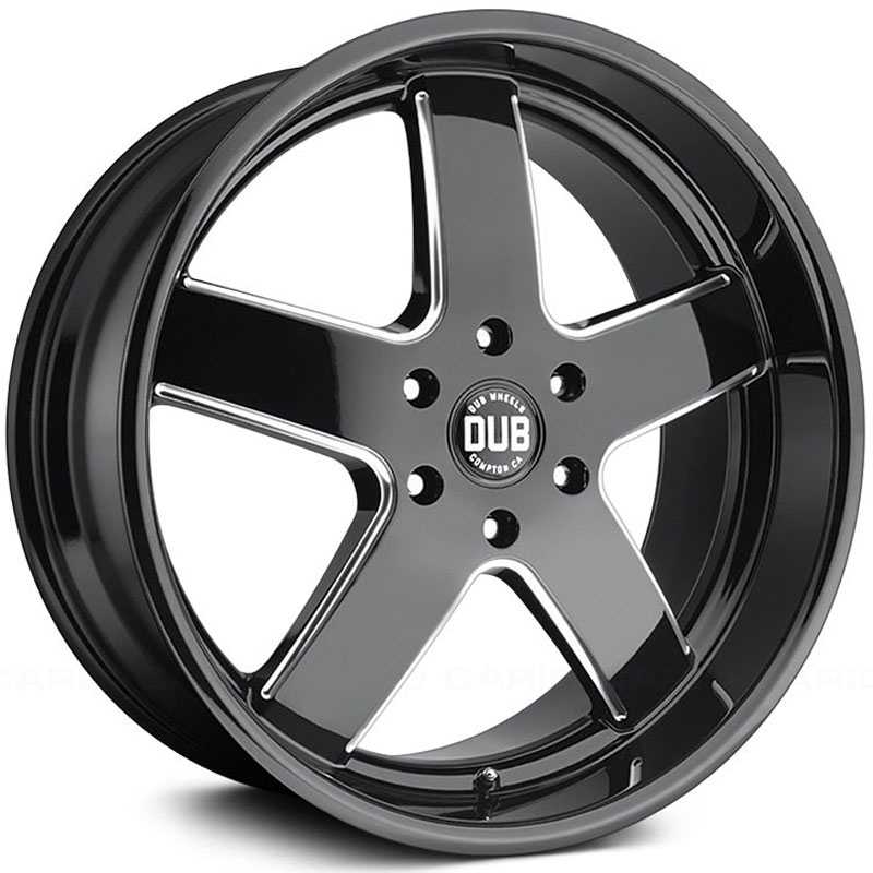 22x9.5 Dub S223 Big Baller Gloss Black & Milled MID