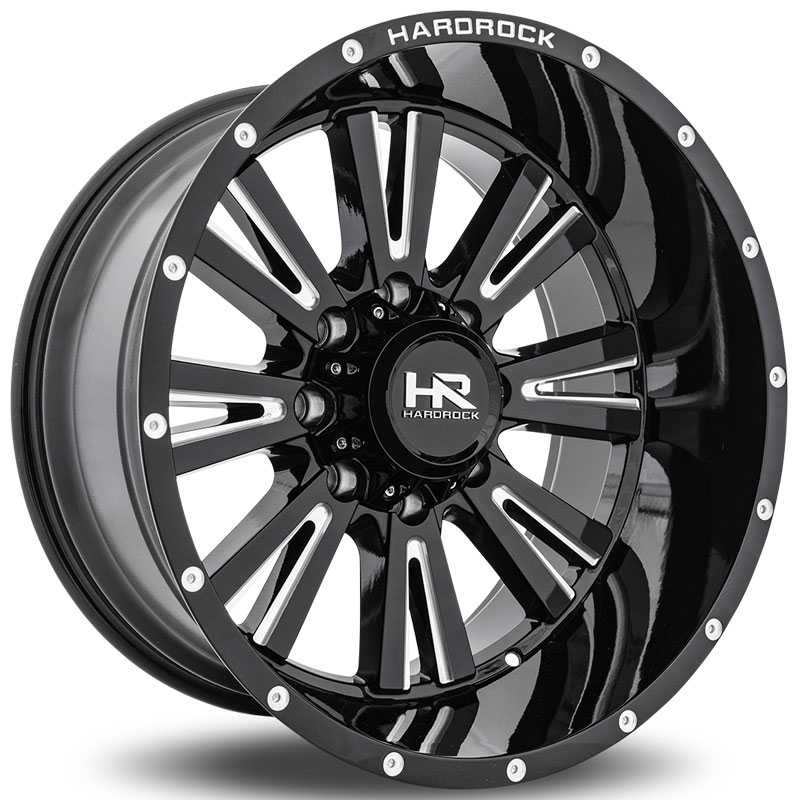 Hardrock Offroad H503 Spine Xposed Gloss Black Milled